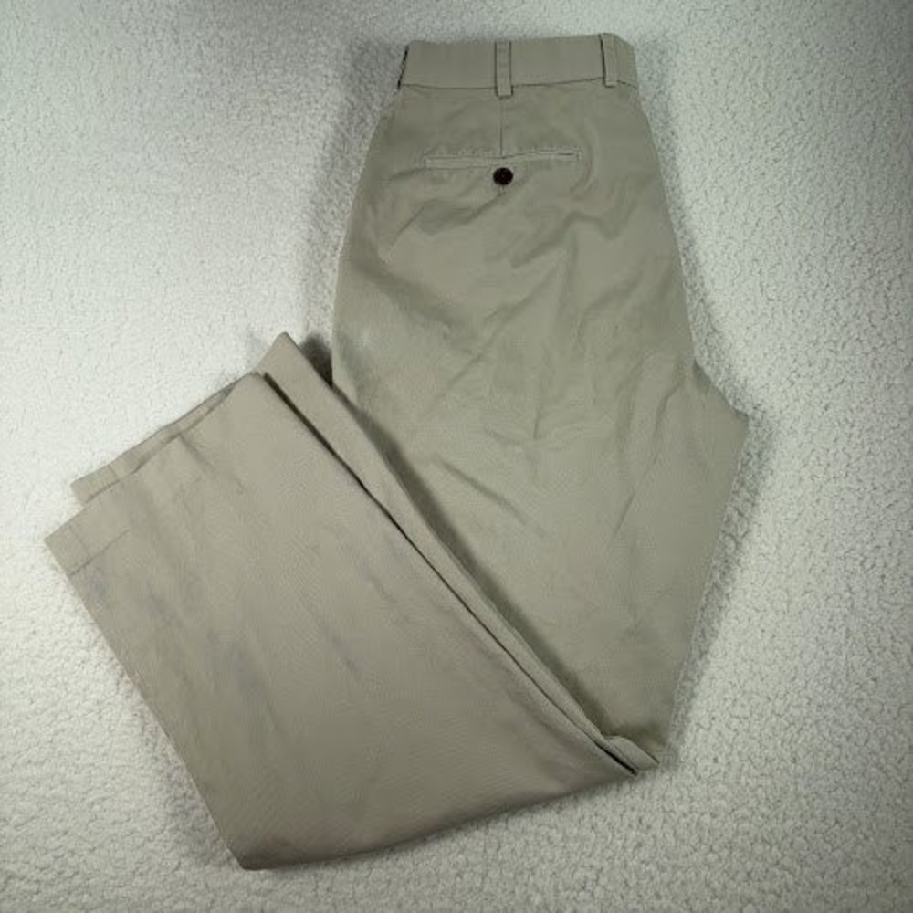 Brooks Brothers Khaki Chino Pants Mens 36x30 fits 34x29 Cotton Straight fit